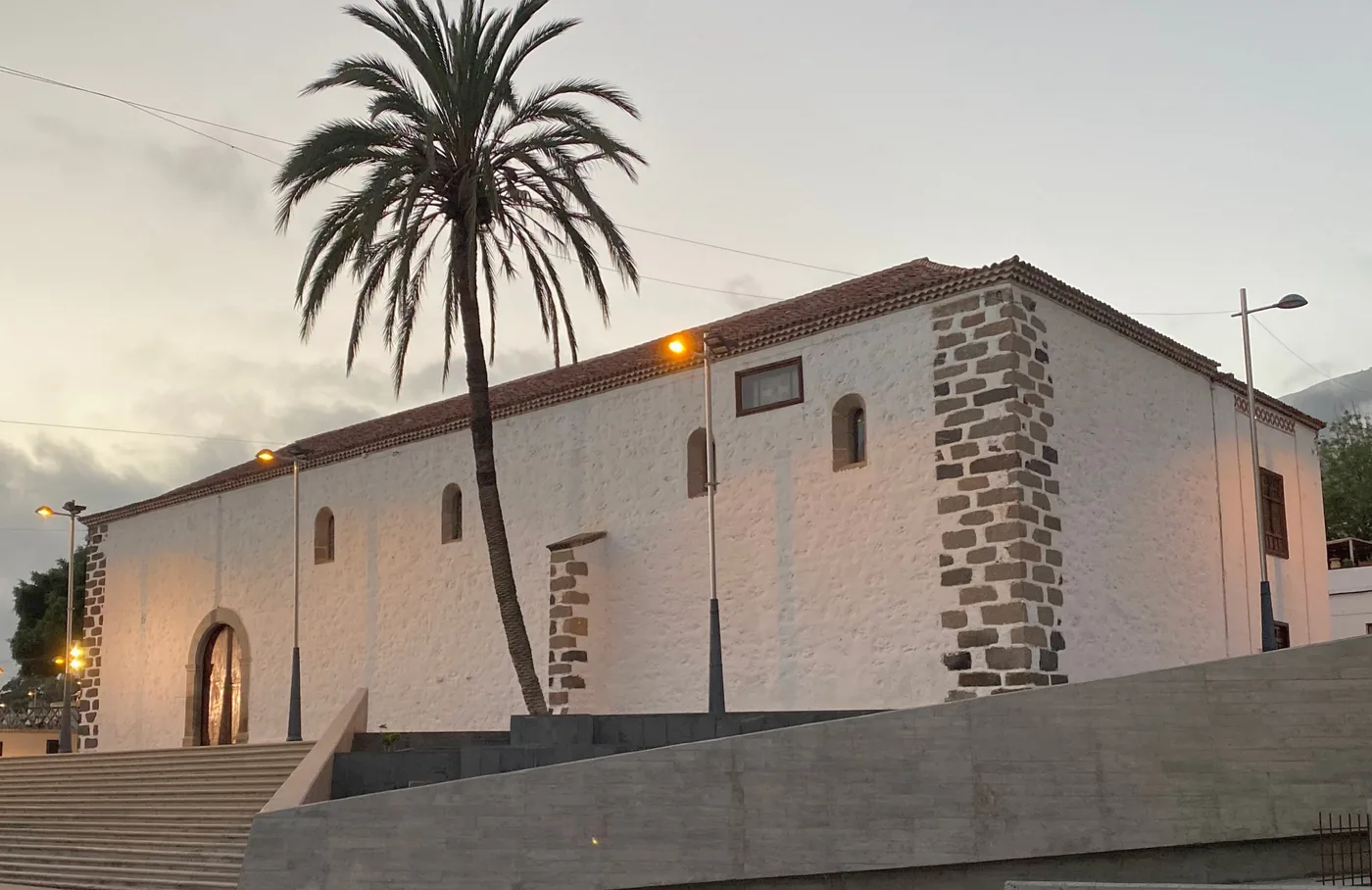 The stone church of Santa Úrsula in the old Villa de Adeje, Tenerife.