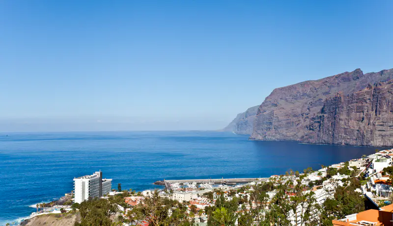 Los Gigantes cliffs above the coast of Tenerife.
